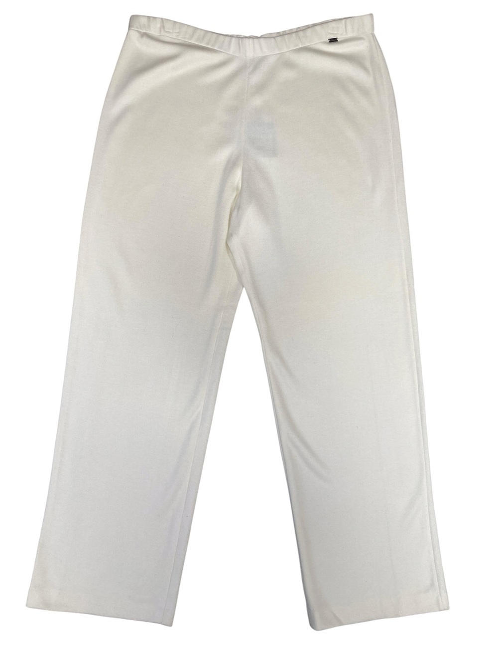 St. John Sport Pants NWT Cream Stretchy Size XL Rayon Wool Cashmere MSRP $595